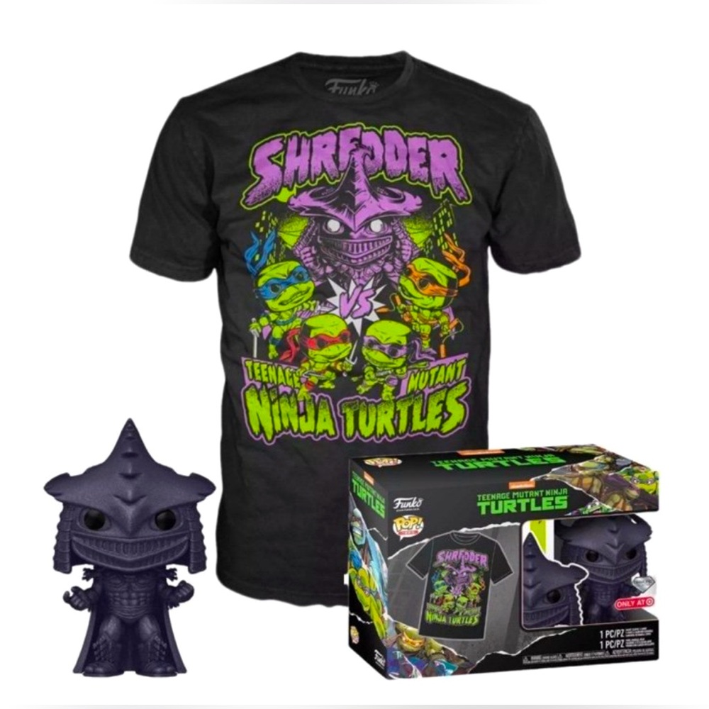 Funko Teenage Mutant Ninja Turtles Shredder Diamond Collection w T-Shirt Medium